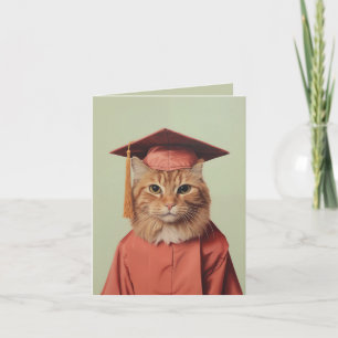Invitación Gato de graduación