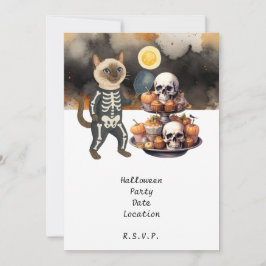 Invitación Gato de pelota de futbol y amigos organizan fiesta