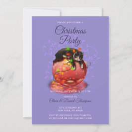 Invitación Gato de pequeños Navidades ilumina la magia de inv