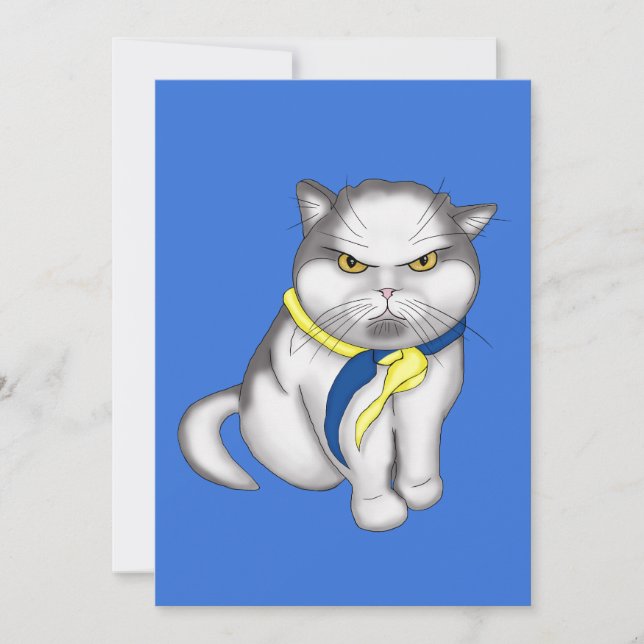 Invitación Gato de Ucrania (Anverso)
