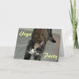 Invitación Gato de yoga