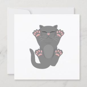 Invitación Gato durmiendo