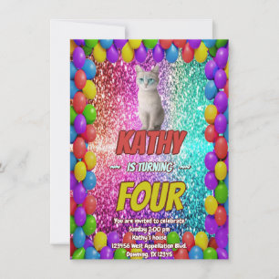 Invitación Gato Felino Gatito Maullar Perfecto Acariciable te