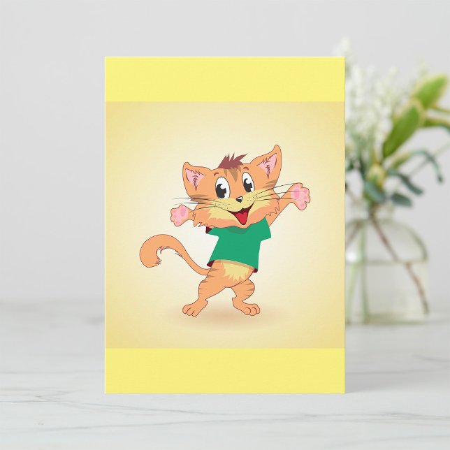 Invitación Gato Groovy (Subido por el creador)