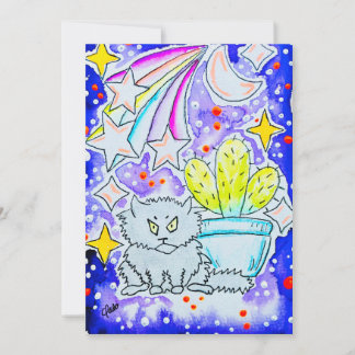 Invitación Gato Gruñón & Cactus