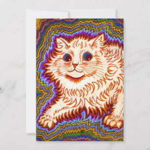 Invitación Gato Kaleidoscope