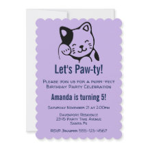 Gato Kitty Negro y Blanco Lindo Saludando - Cumple