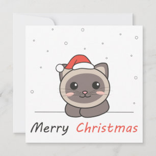 Invitación Gato Navidades Nieve Animales De Invierno Gatos