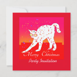 Invitación Gato navideño