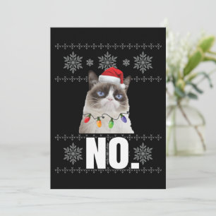 Invitación Gato No Grumpis Gatos De Navidad No Regalos De Nav