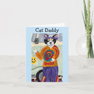 Invitación Gato Papá Hippie Gato Esmoquin