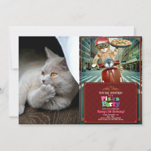 Invitación Gato pensante