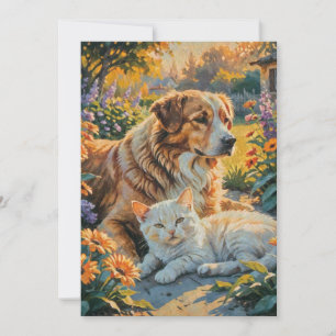 Invitación Gato y perro