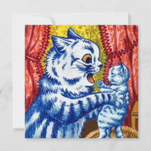 Invitación Gato y sus gatitos