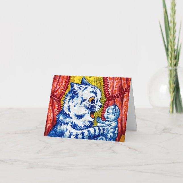 Invitación Gato y sus gatitos (Anverso)