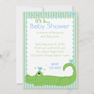 Invitación Gator y Blue Birds