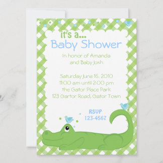 Invitación Gator y Blue Birds