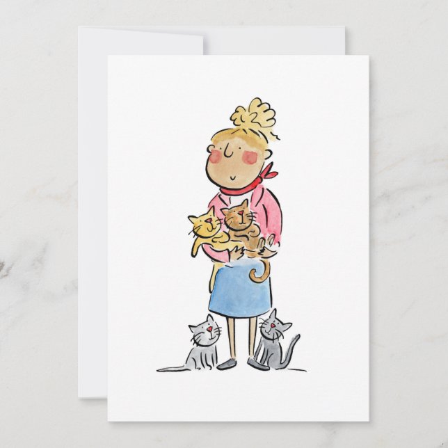 Invitación Gatos (Anverso)