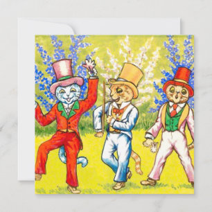 Invitación Gatos bailando