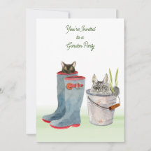 Gatos bonitos en el Fiesta del jardín