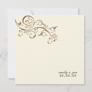 Invitación Gatos de cobre de PixDezines, Belice Beige