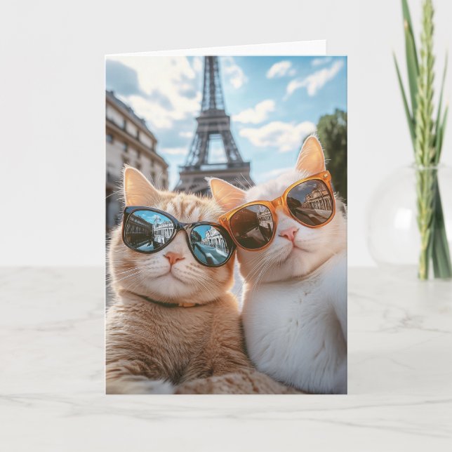 Invitación Gatos de Guay en París (Anverso)