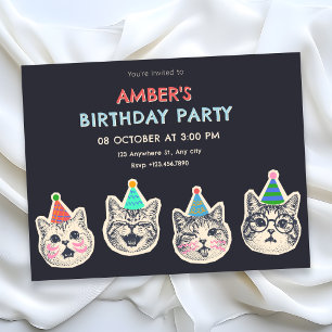 Invitación Gatos geniales