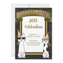 Gatos geniales Feliz Año Nuevo