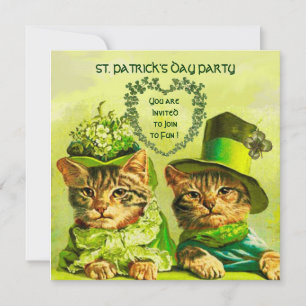 INVITACIÓN GATOS IRLANDESESES A LA ANTIGUA, FIESTA DE SAN PAT
