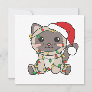 Invitación Gatos Navidad Invierno Animales Gatos