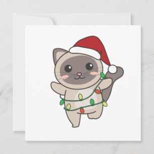 Invitación Gatos Navidad Invierno Animales Gatos
