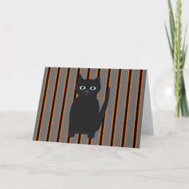 Invitación Gatos negros divertidos y elegantes de Halloween