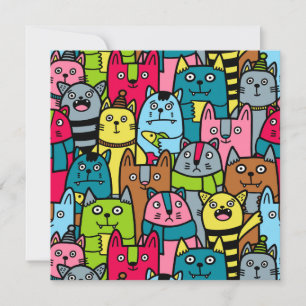 Invitación Gatos y gatos