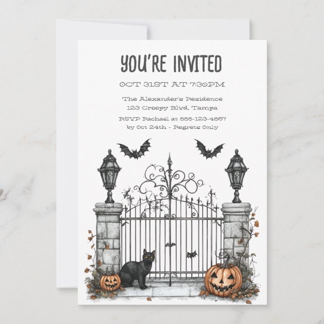 Invitación Gats Gatekeeper Personalizado Fun (Anverso)