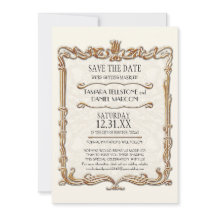 Gatsby Art Deco Nouveau Lace Faux Gold Tulip