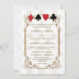 Invitación Gatsby Casino Vegas Poker Boda