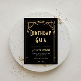 Invitación Gatsby Roaring 20s Prohibición Día del Arco Deco