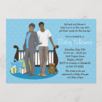 Invitación gay de Baby Shower de los papás para el