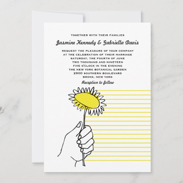 Invitación gay de la boda del día especial (Anverso)