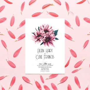 Invitación Gazania Grace: Elegante Boda de primavera y verano