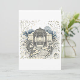 Invitación Gazebo en jardines botánicos