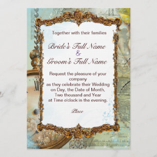 Invitación Gazebo y Fancy Scrolls románticos