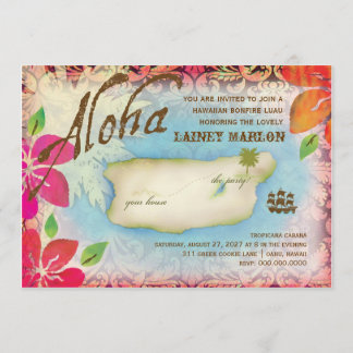 Invitación Gc| Isla Aloha Luau