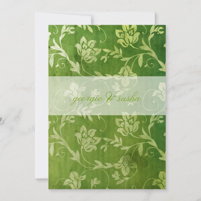 Invitación GC| Magnífica cosecha floral verde (Anverso)