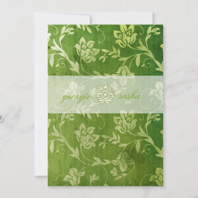 Invitación GC| Magnífica cosecha floral verde (Anverso)