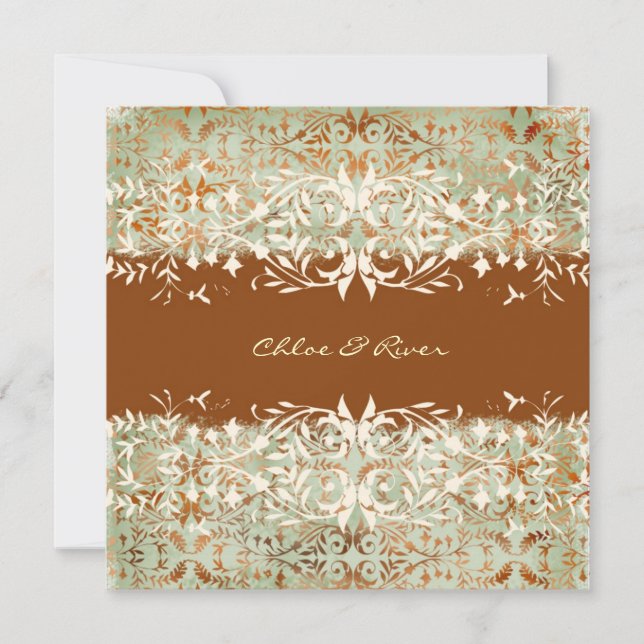 Invitación GC| Melón de época - Naranja quemado (Anverso)