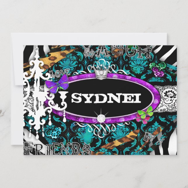 Invitación GC | Señorita Cosas Divertidas y Elegantes Ultimat (Anverso)