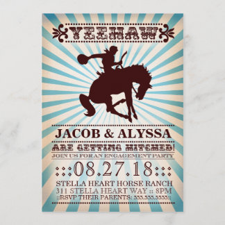 Invitación GC Yeehaw Rodeo Engagement Party