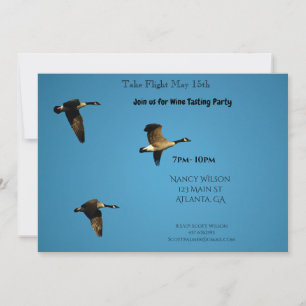 Invitación Géanos canadienses en vuelo 
