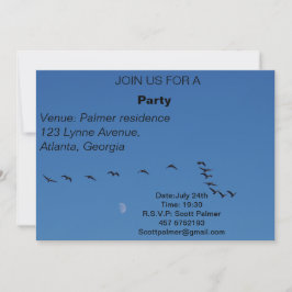 Invitación Géanos canadienses en vuelo